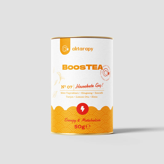 BoosTEA Enerji ve Metabolizma - Mate, Ginseng, Zencefil ve Limon Otu