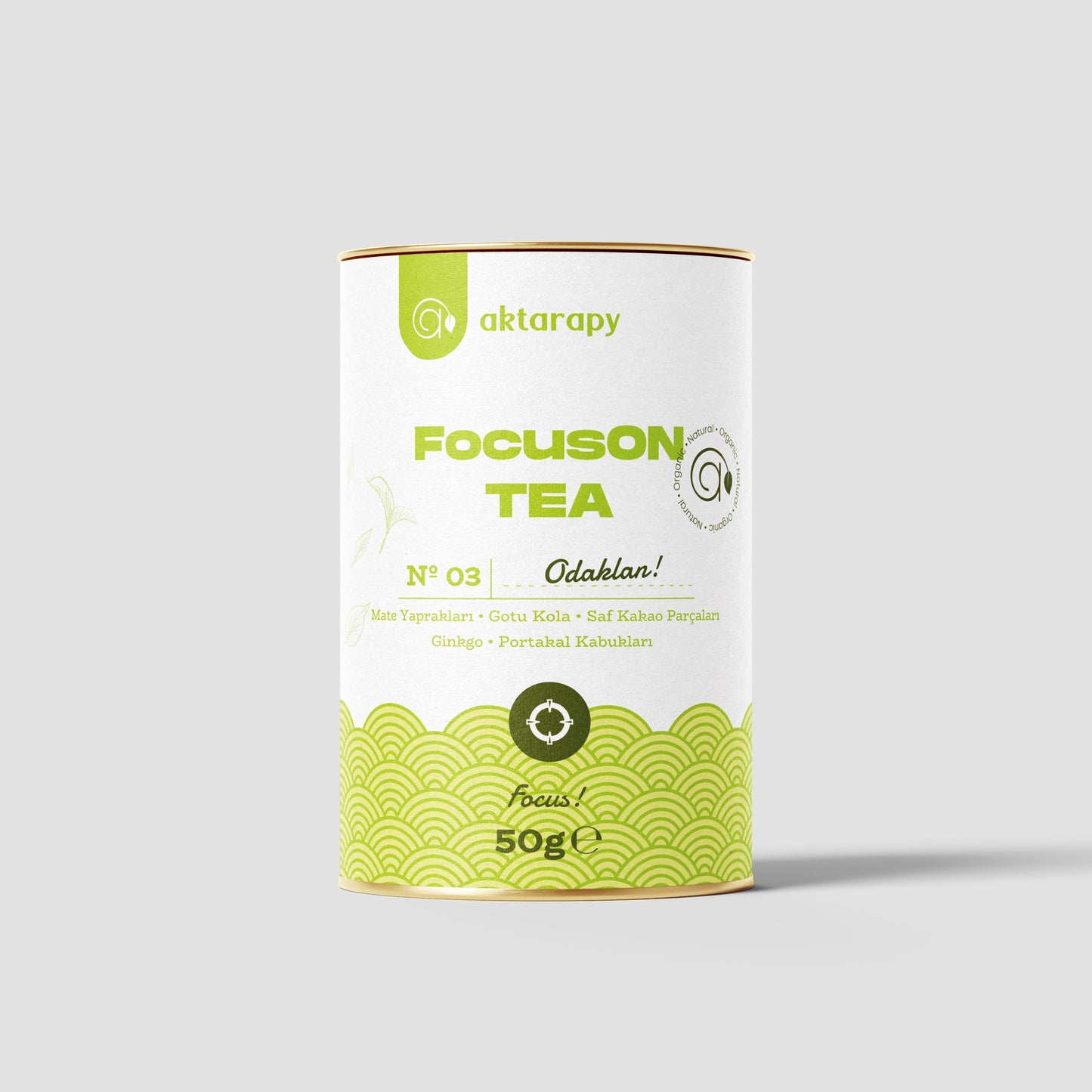 FocusON TEA Odaklan -Ginkgo, Gotu Kola ve Saf Kakao Parçaları