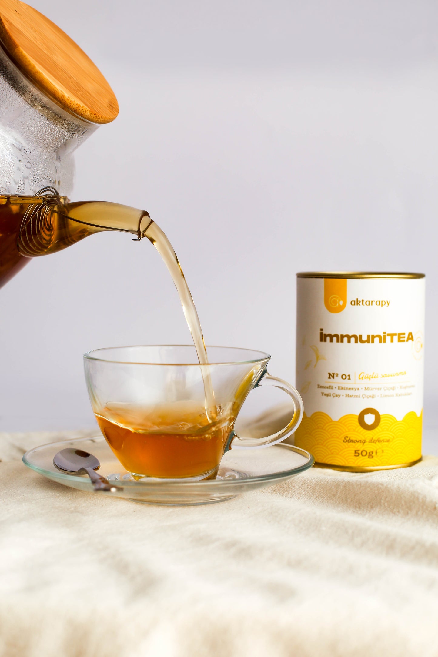 İmmuniTEA Güçlü Savunma - Zencefil, Ekinezya ve Kuşburnu