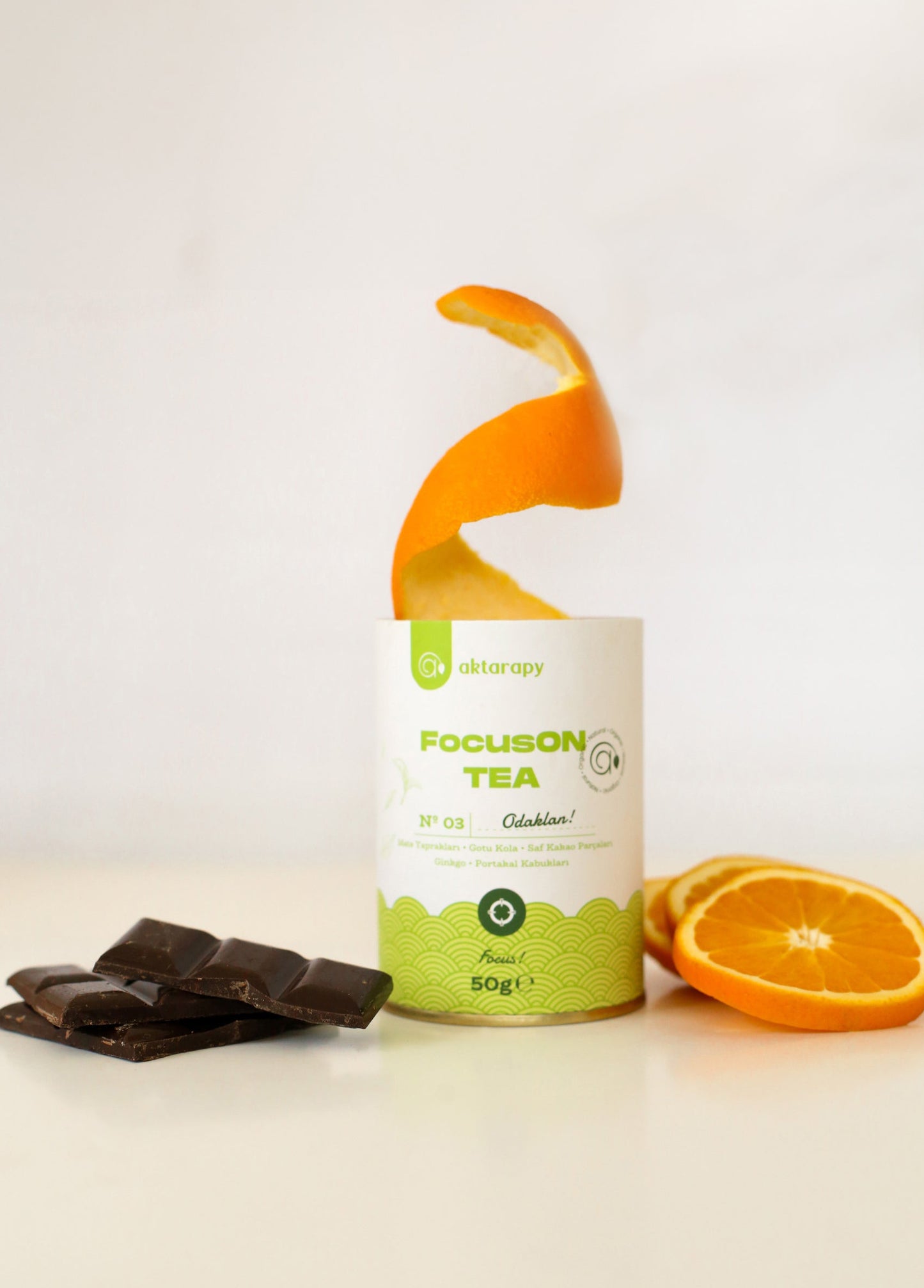 FocusON TEA Odaklan -Ginkgo, Gotu Kola ve Saf Kakao Parçaları