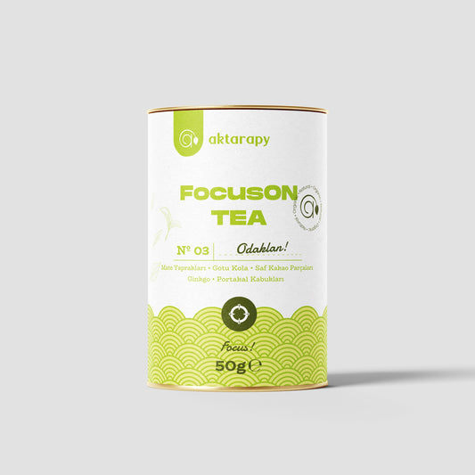 FocusON TEA Odaklan -Ginkgo, Gotu Kola ve Saf Kakao Parçaları