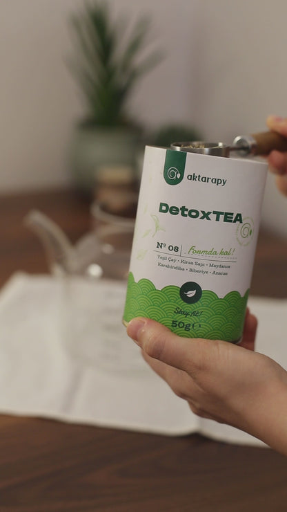 DetoxTea Formda Kal - Ananas, Yeşil çay, Biberiye ve Karahindiba